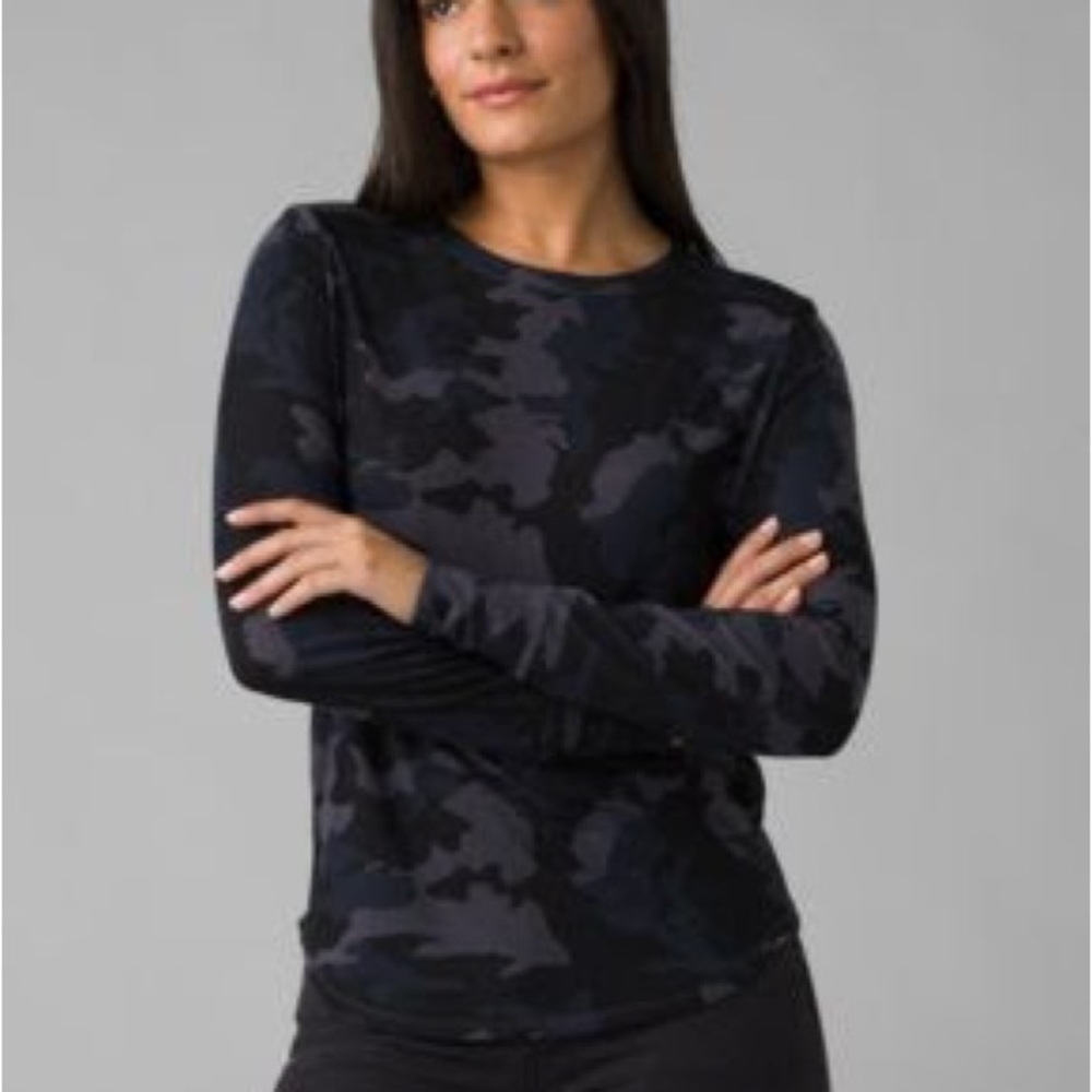 Prana Dark Camouflage Long Sleeve Top